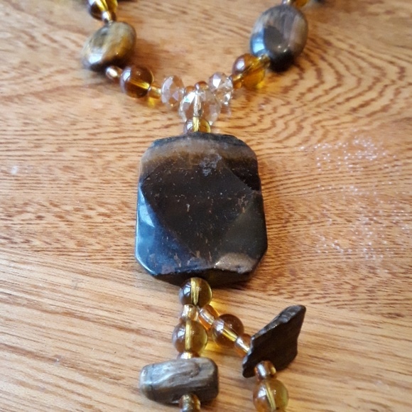 Tiger Eye Stone Necklace - Picture 2 of 5